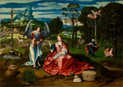 Rest on the Flight into Egypt by Master of Female Half Lengths